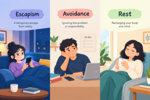 Escapism vs. Avoidance vs. Rest