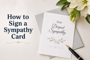 How to Sign a Sympathy Card