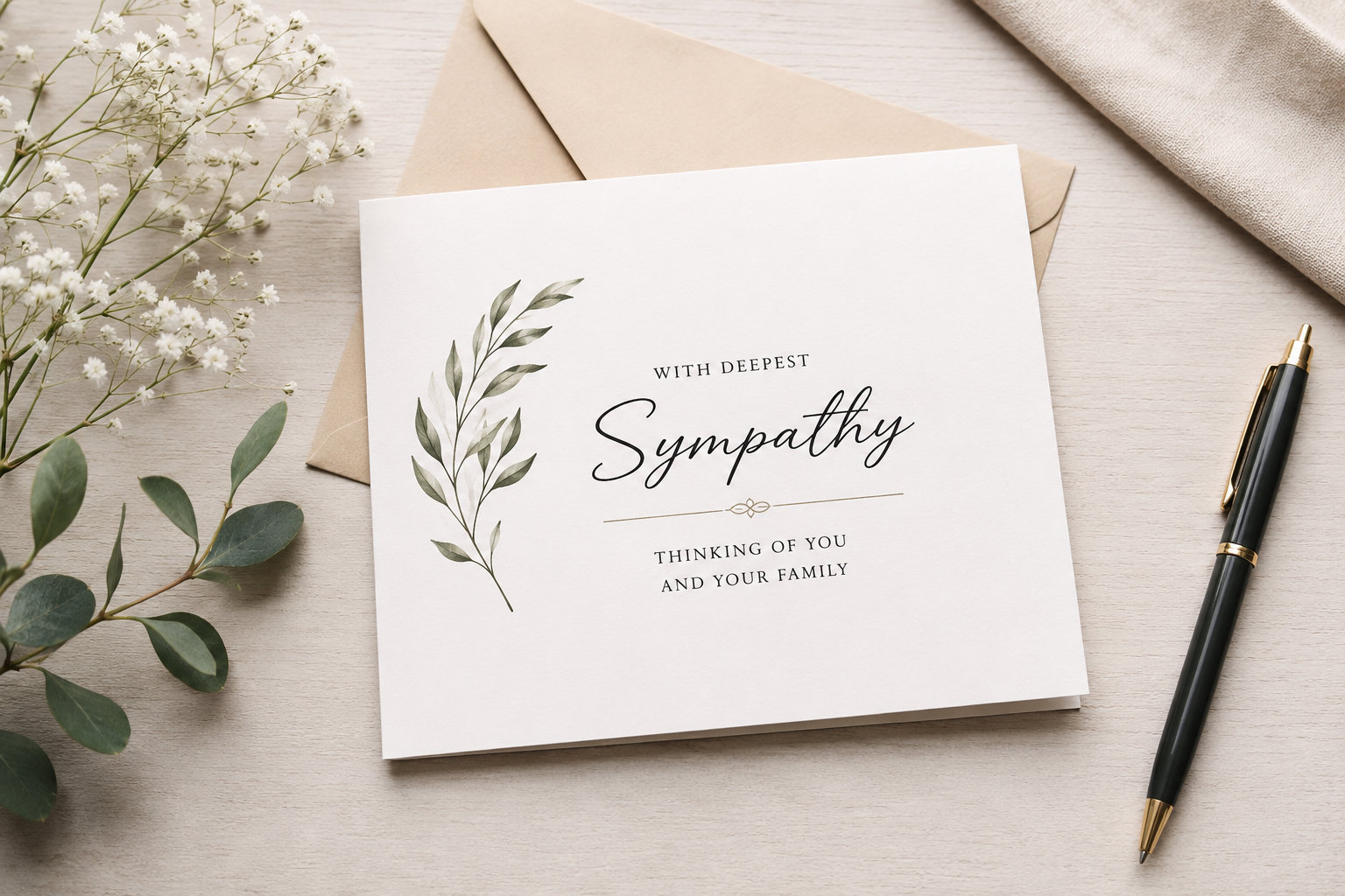 sympathy card