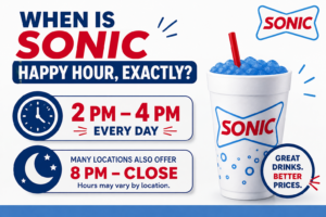 When Is Sonic Happy Hour, Exactly
